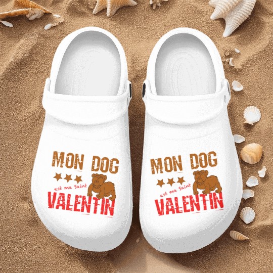 Copy of Copy of my dog is my valentine day 2022776 Nurse Clogs