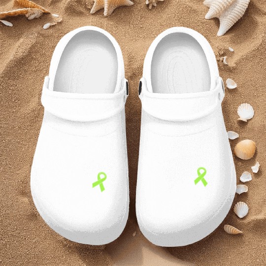Warrior Lime Green Awareness Ribbon Lyme Disease Nurse Clogs
