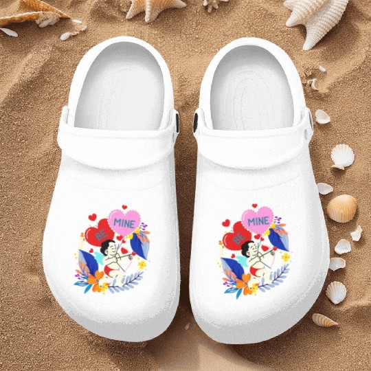 Cupid Be Mine - Valentines Day Nurse Clogs
