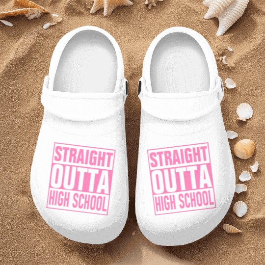 Straight Outta High School graduation Nurse Clogs