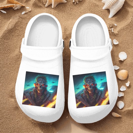 ZOMBIE IRON MAIDEN (version 13) Nurse Clogs