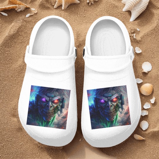 ZOMBIE IRON MAIDEN (version 12) Nurse Clogs