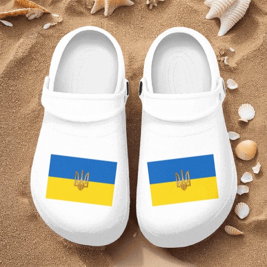 Flag of Ukraine Nurse Clogs