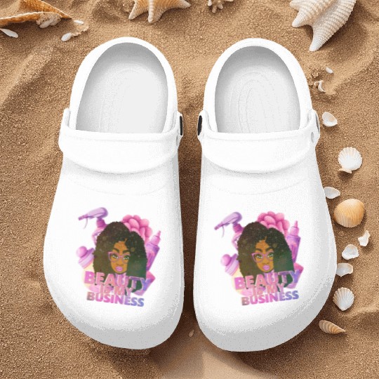 Afro Girl Beauty Boss Nurse Clogs