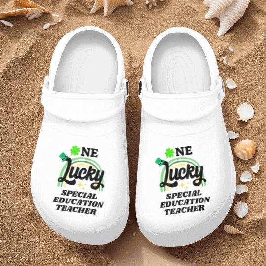 Special education teacher, St Patrick's Day Gift Nurse Clogs