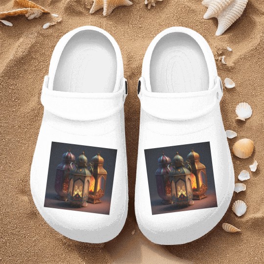 Ramadan lanterns hyper realistic hyper details Nurse Clogs