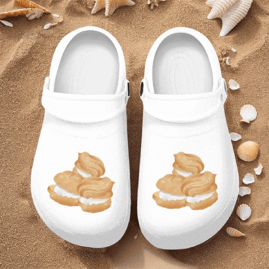 Illustration of three stuffed cream puffs Nurse Clogs