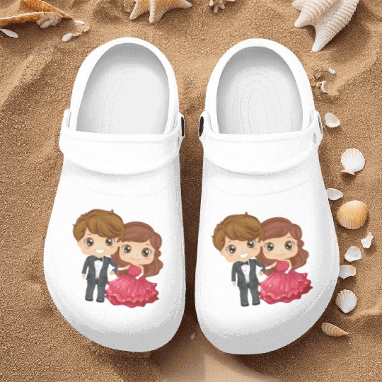 The groom and the bride Nurse Clogs
