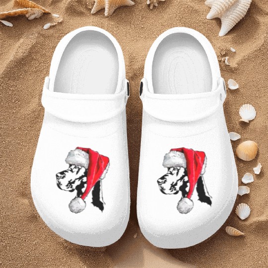 Santa Great Dane Dog Christmas Wilsigns Nurse Clogs
