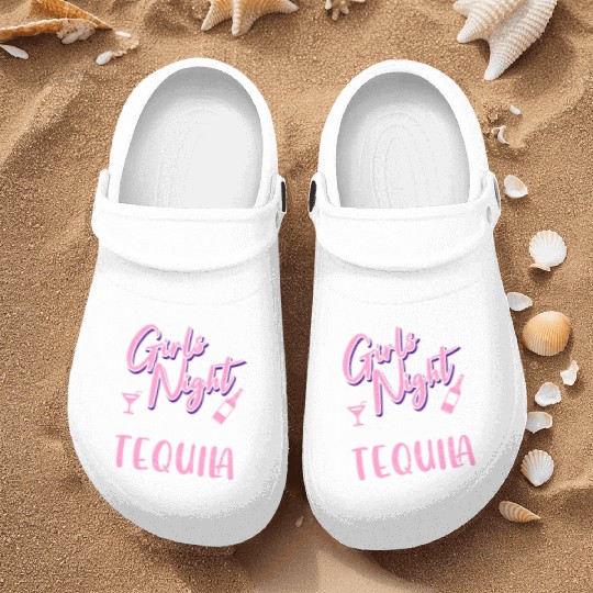Girls night out I bring the tequila Spring Break Nurse Clogs