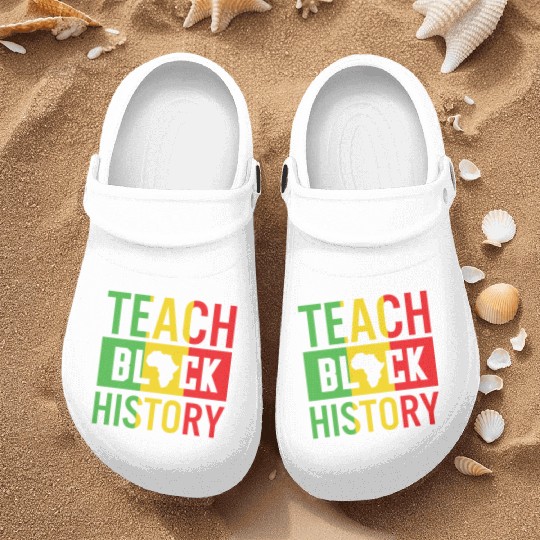 Teach Black History African American Juneteenth Nurse Clogs