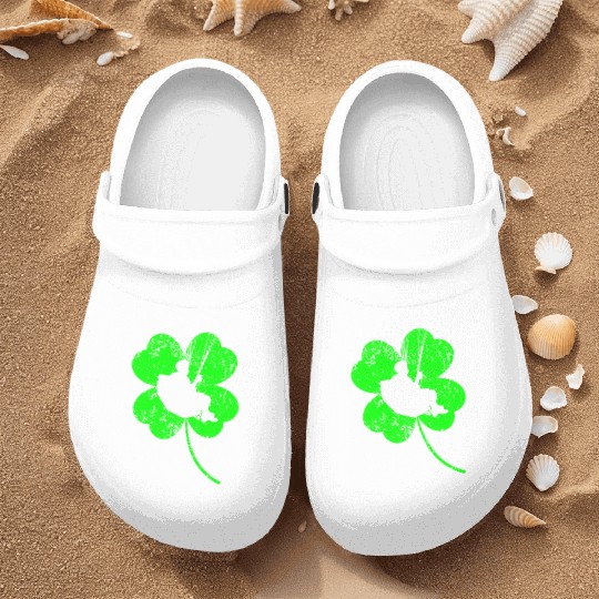 Paragliding St. Patrick's day shamrock Nurse Clogs