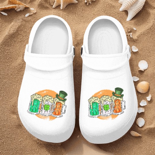 Ireland beer Irish St. Patrick's Day Nurse Clogs