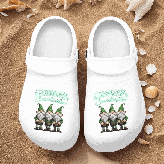 Shenanigans Squad Gnomes St Patrick's Day Nurse Clogs
