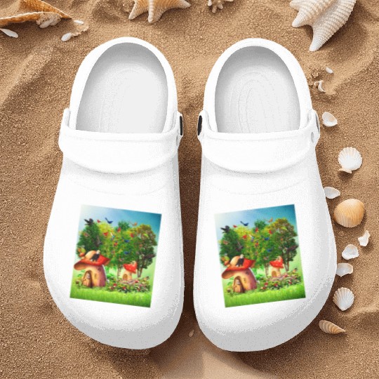 paradise forest Nurse Clogs