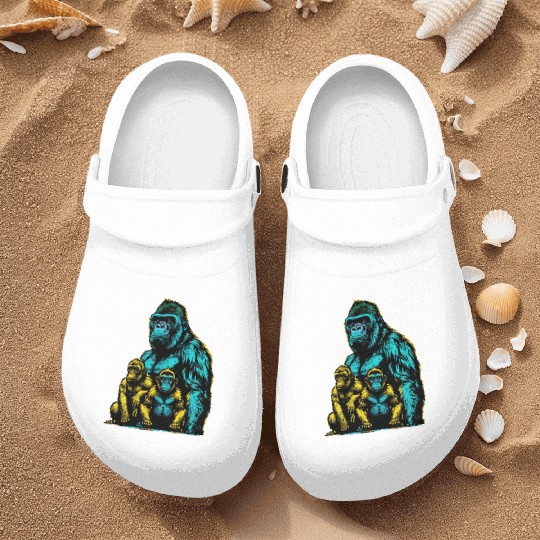 gorilla family Nurse Clogs