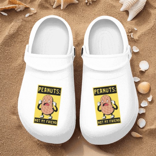 Peanuts Not My Friend Peanut Allergic Nurse Clogs