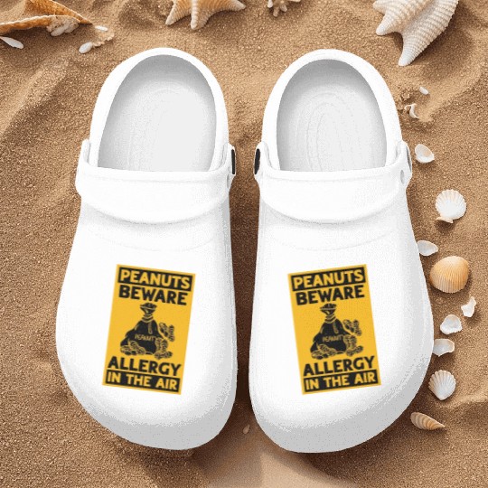 Peanuts Beware Allergy In The Air Peanut Allergic Nurse Clogs