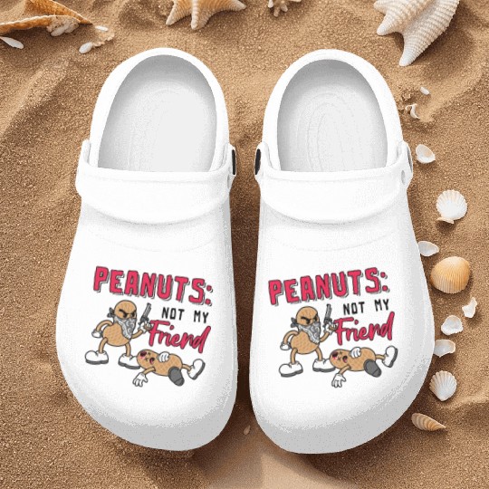 Peanuts Not My Friend Peanut Allergic Nurse Clogs