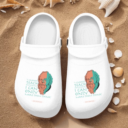 Socrates Stoic Philosophy Quote Nurse Clogs