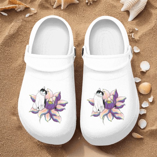 Lotus Cat Nurse Clogs