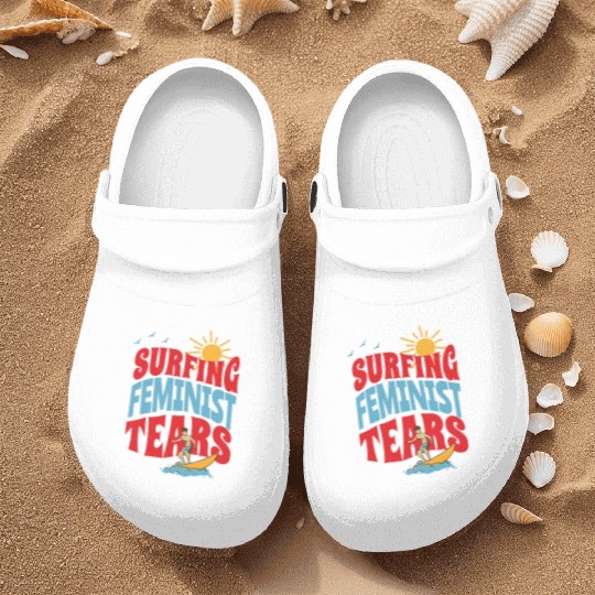 Surfing Liberal Tears Apparel Summer Time Nurse Clogs