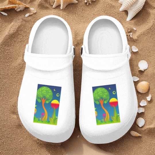 Trippy Visual Dream Creative Different Art Modern Nurse Clogs