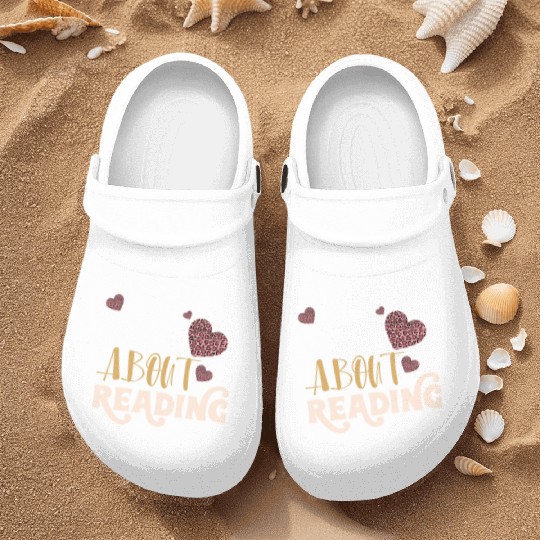 Wild About Reading Leopard Print Book Lover Nurse Clogs