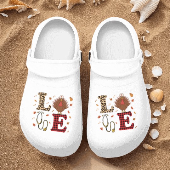 Thanksgiving Cardiac Nurse Costume Nurse Clogs