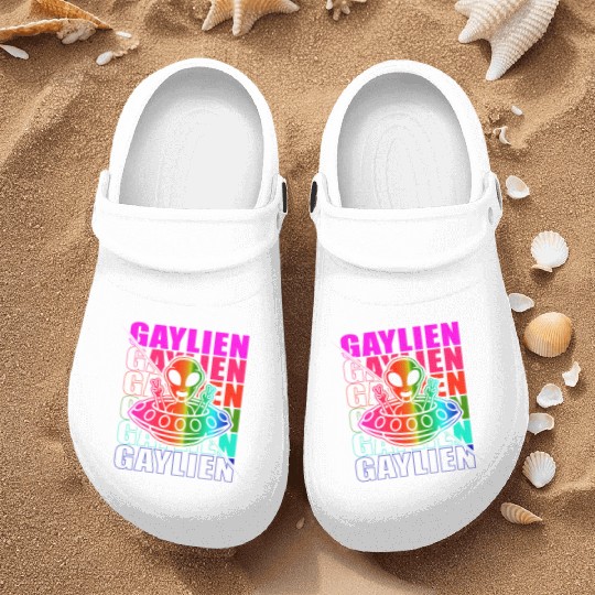 Gender Lesbian, Gay, Trans, Queer Rainbow Nurse Clogs
