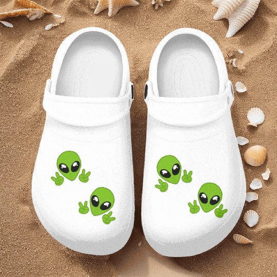 cute aliens chibi Nurse Clogs