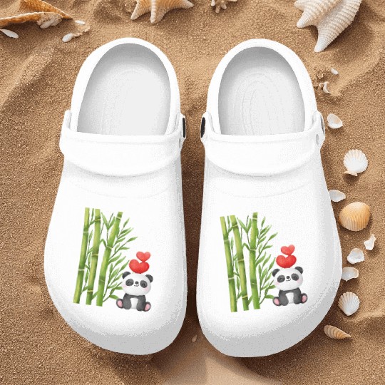 Bamboo Panda Nurse Clogs