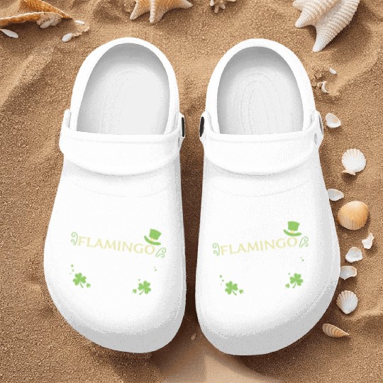 Flamingo - St. Patrick's Day Nurse Clogs