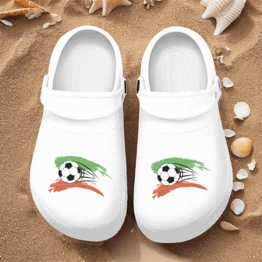 Ireland Irish Soccer Ball Flag Nurse Clogs