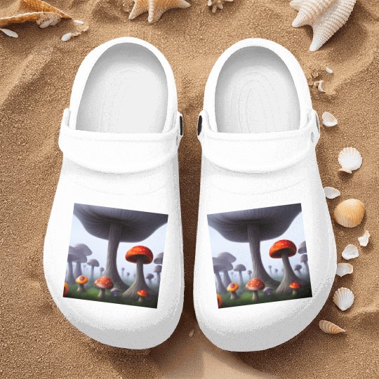 Forest of Red Mushrooms Nurse Clogs