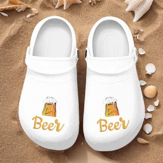 Save Water Drink Beer Nurse Clogs