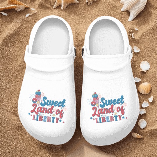 Sweet Land Of Liberty Nurse Clogs