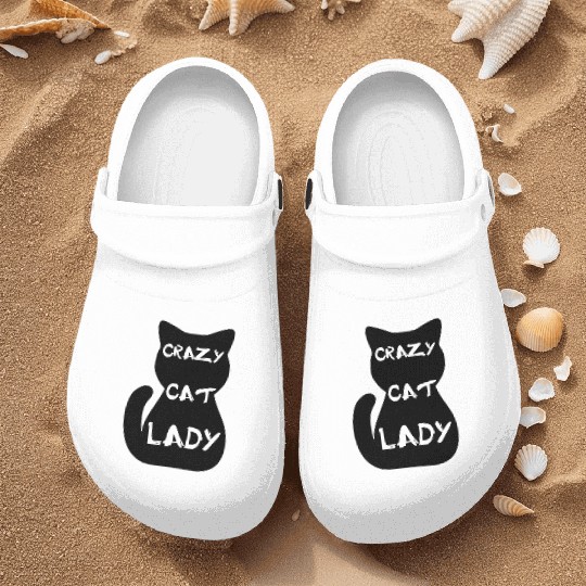 Crazy cat lady Nurse Clogs