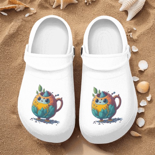 Colorful Tea Bot Nurse Clogs