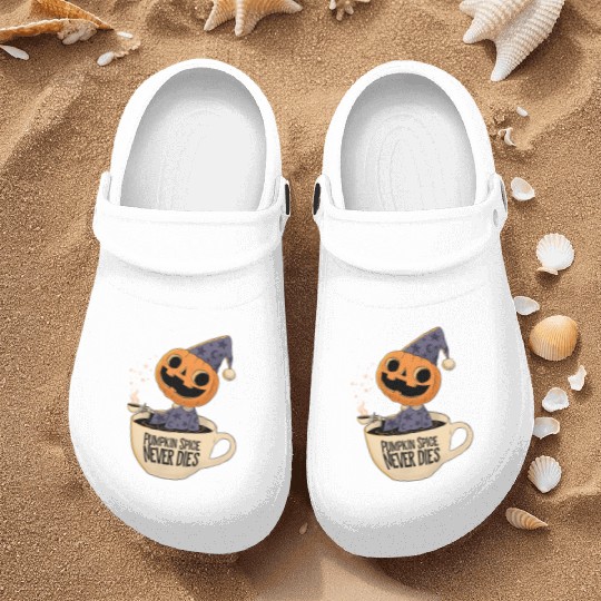 Pumpkin Spice Never Dies Nurse Clogs