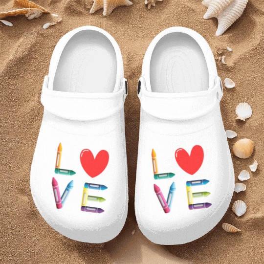 Pre-K Teacher Preschool Day Love Teachers Crayon Nurse Clogs