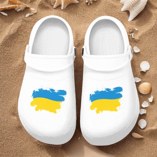 Ukraine Flag Ukrainian Support Pride Nurse Clogs