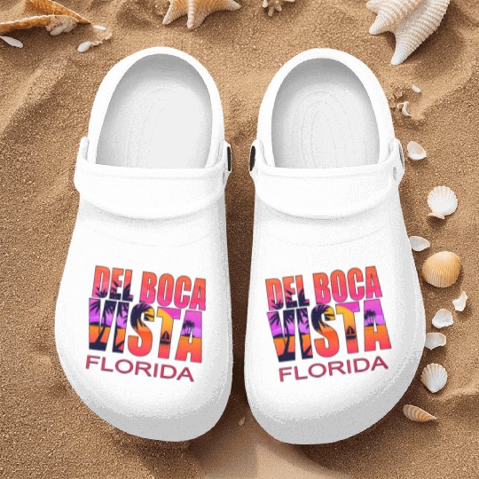 Del Boca Vista Retirement Community Novelty Nurse Clogs