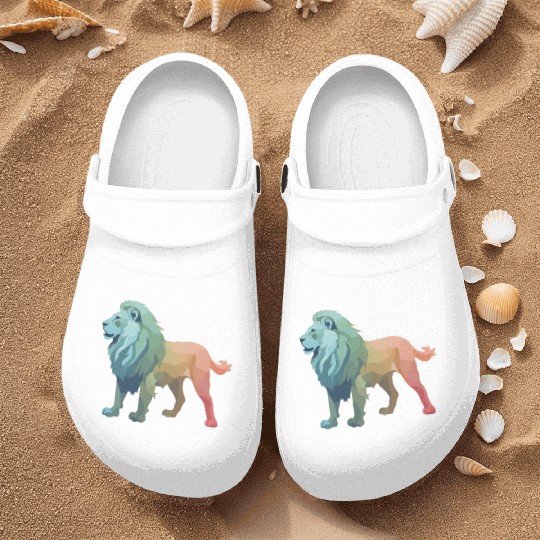 Lion silhouette Nurse Clogs