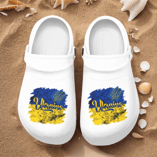 Ukraine Ukrainian Flag I Stand With Ukraine Pride Nurse Clogs