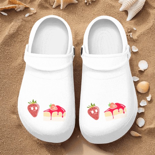 Strawberry Cake Pun Nurse Clogs