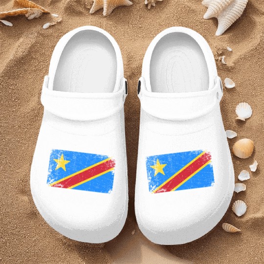 Congolese Flag Made In Congo Nurse Clogs