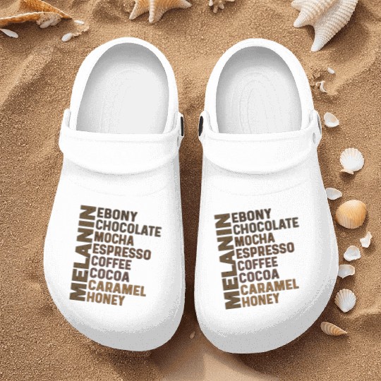 Black Melanin Ebony Chocolate Mocha Espresso Nurse Clogs