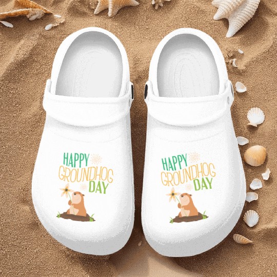 Groundhog Day 2021 Happy Ground Hog Nurse Clogs