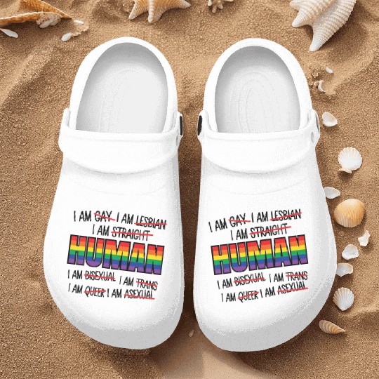 Human LGBT Gay Pride Nurse Clogs